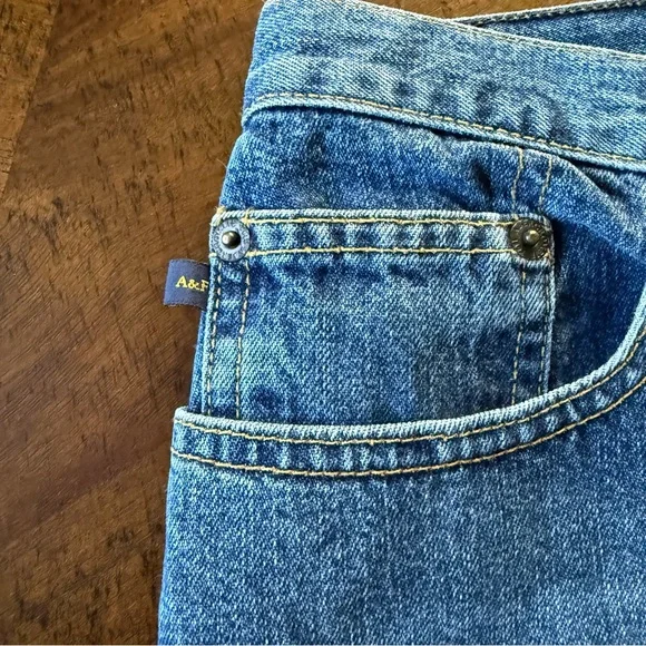 Vintage Abercrombie & Fitch Dark Blue Denim Mini Skirt - Picture 4 of 9